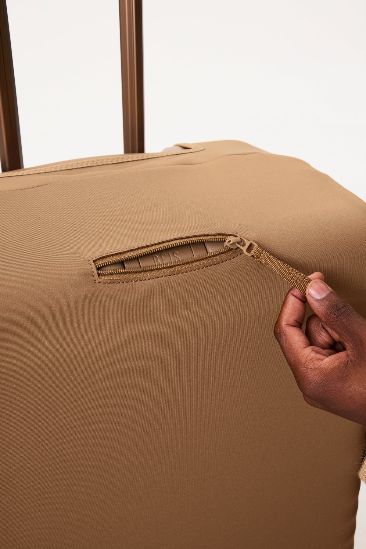 The Carry-On Luggage Cover in Camel
