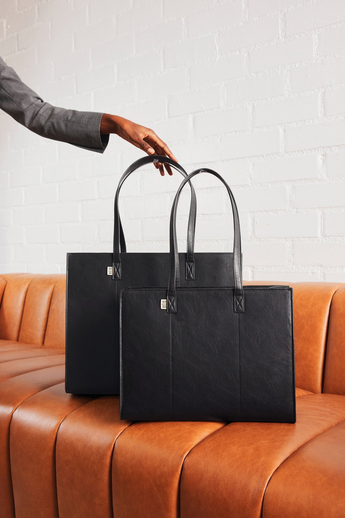 The Large Work Tote in Black