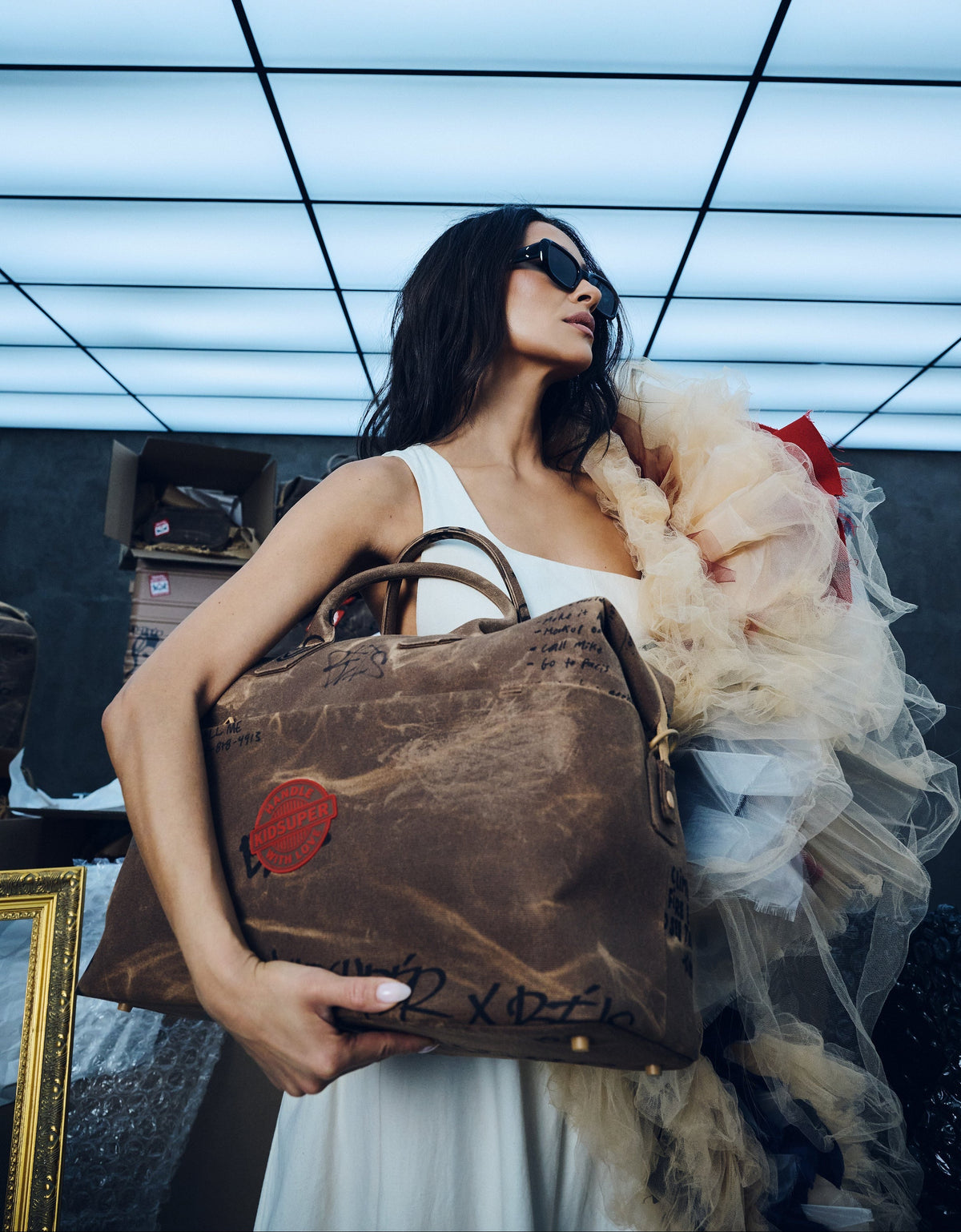 BÉIS x KidSuper The Carryall Duffle in Cargo