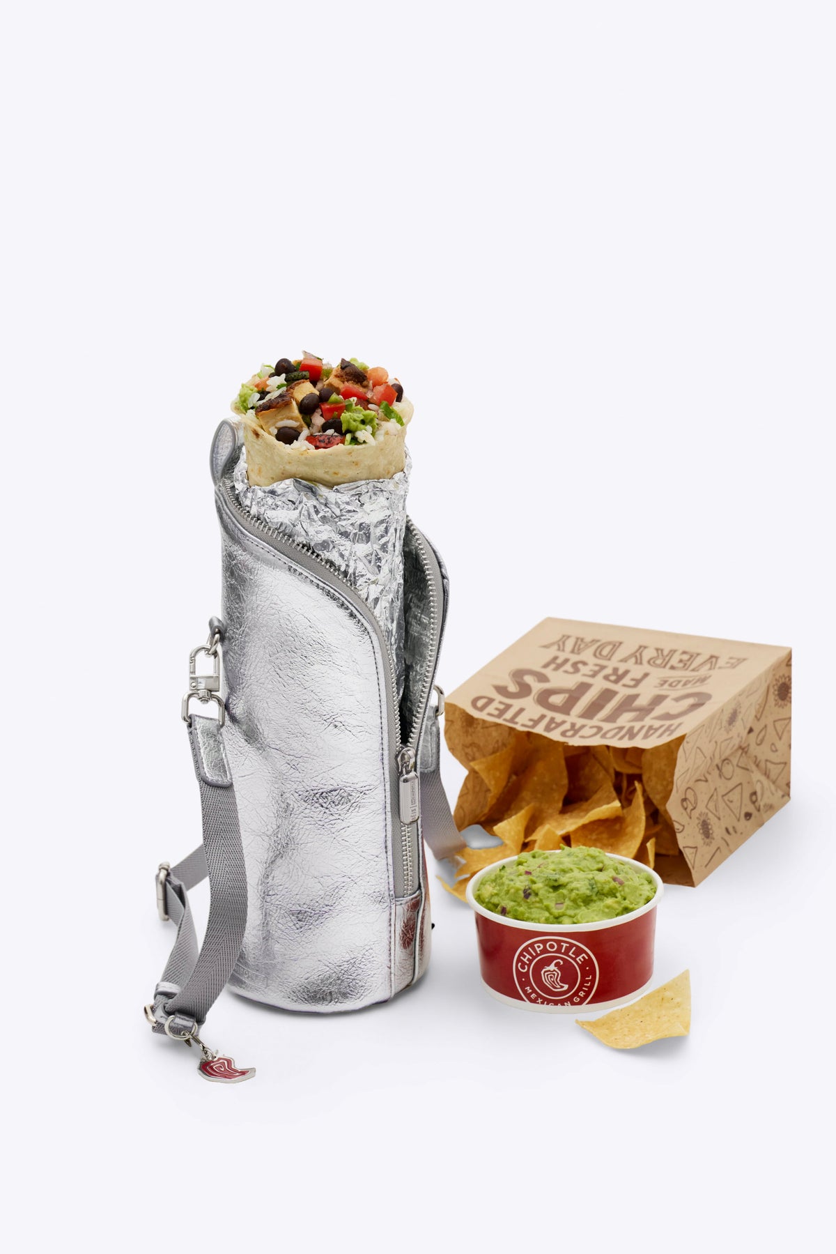 BÉIS x Chipotle The Burrito Crossbody in Foil
