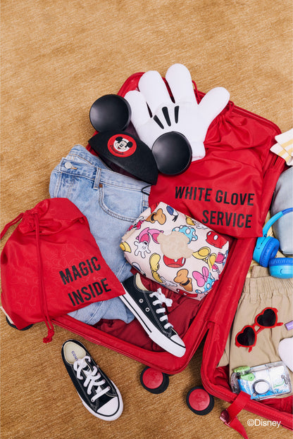 The Disney Medium Check-In Roller in Mickey Mouse Red