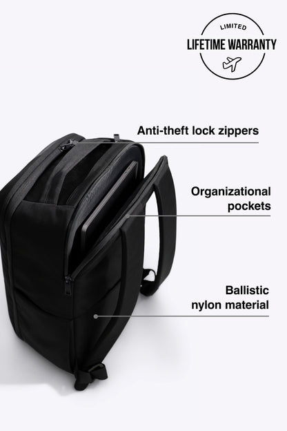 The Pro Travel Backpack in Black