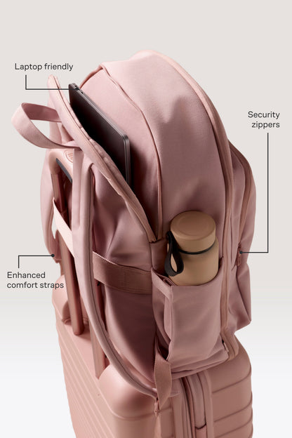 The Travel Backpack in Atlas Pink